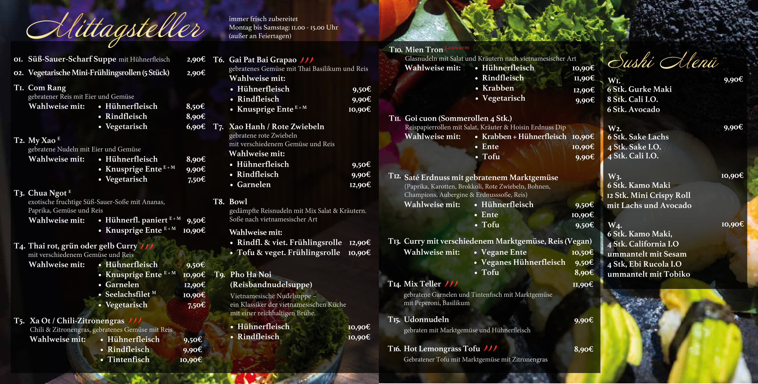 Mittagsmenü SEN Deggendorf